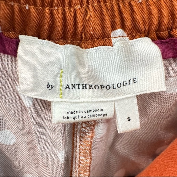NWT Anthropologie Isobel Wide Leg Pleated Apollo Dot Pants‎ Brown Tan Small - Picture 10 of 10